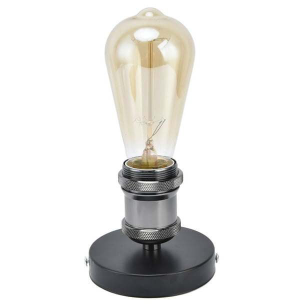 Portalámparas de Techo, Accesorios de Iluminaciónón Colgante Colgante, Tornillo de Base de Lámpara, Portalámparas de Pared Vintage Pub Bar E26 E27 Bombilla