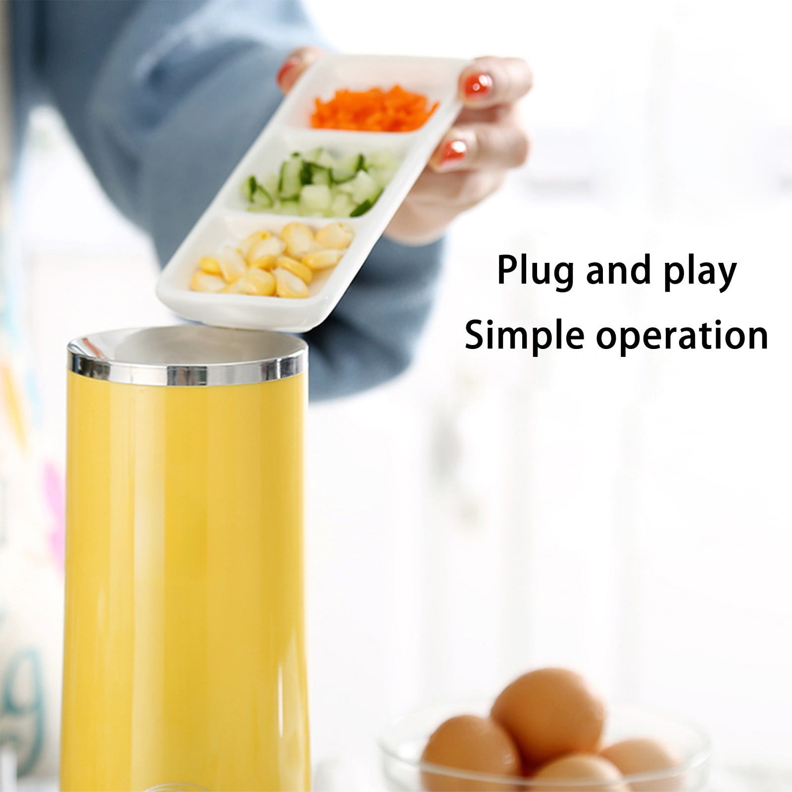 Gnmfd Eggs Roll Machine Breakfast Cooker, Hot Dog Omelet Maker, Non-Stick Household Egg Roll Warmer with Cleaning Brush Oil Brush Skewers for Quick Easy Breakfast Cooking