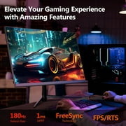 24 180Hz Curved Gaming Monitor,FHD 1080P Computer Monitor,FreeSync,99% SRGB Motion Black