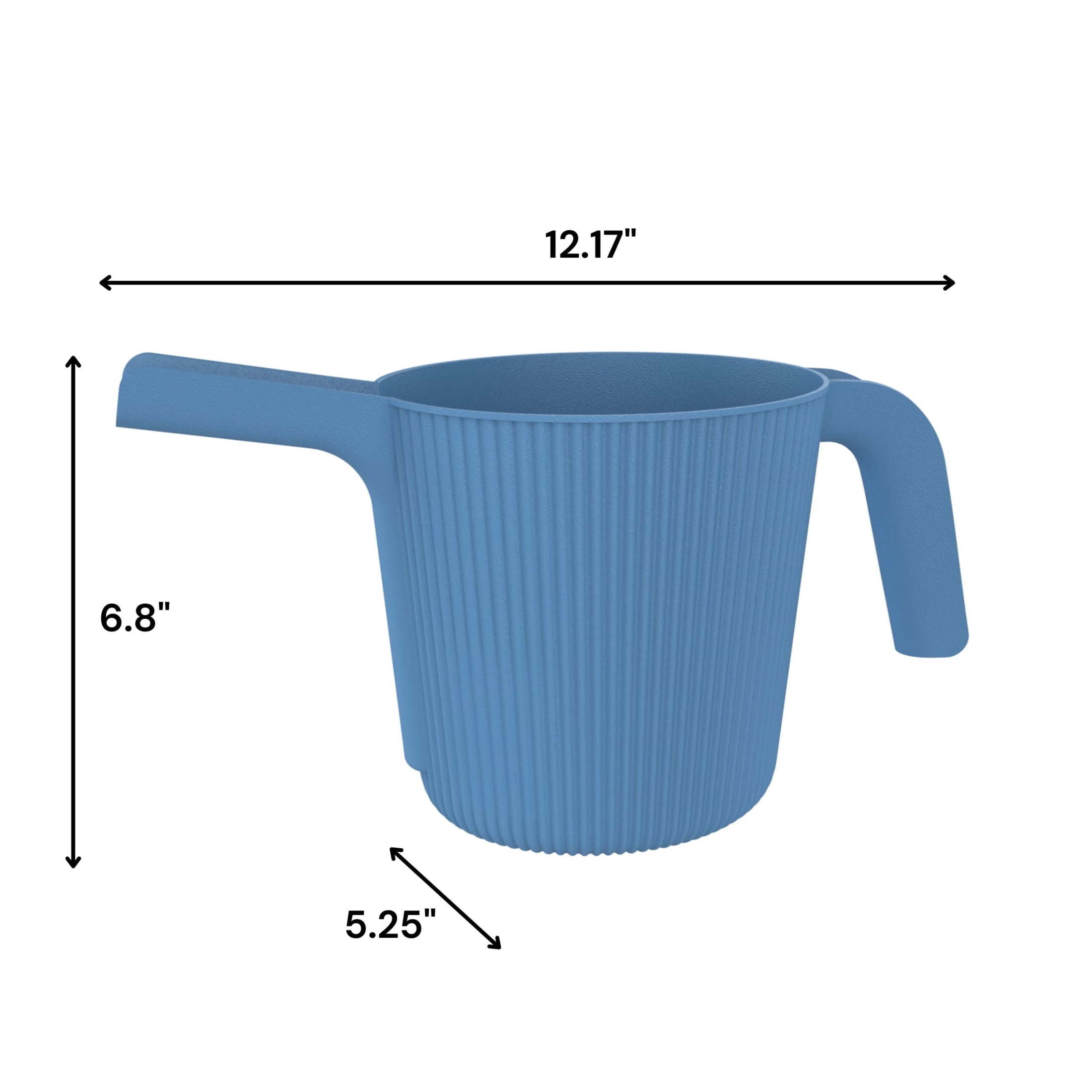 Expert Gardener 0.5 gal. Resin Watering Can, Blue Paradise