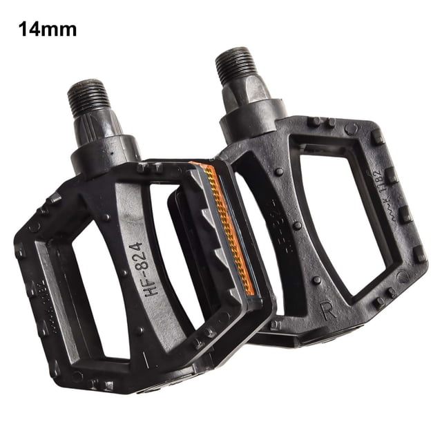 Kids Bike Pedals with Enhanced Foot Touch Area Suitable for American 12mm and Metric 14mm Threaded Bicycles Reflective Design