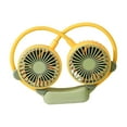 thumbnail image 3 of Ventilador de cuello colgante Ventiladores de manos Carga USB Ventilador de aire portátil de bajo ruido para Amarillo, 3 of 7
