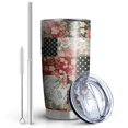 thumbnail image 2 of 20 Oz Pioneer Flower Coffee Tumbler Double Wall Insulated Stainless Steel Water Bottle | Metal Reusable Thermoses Flask with Cup Cap | Leak & Sweat Proof with Anti-Dust Lid, 2 of 7