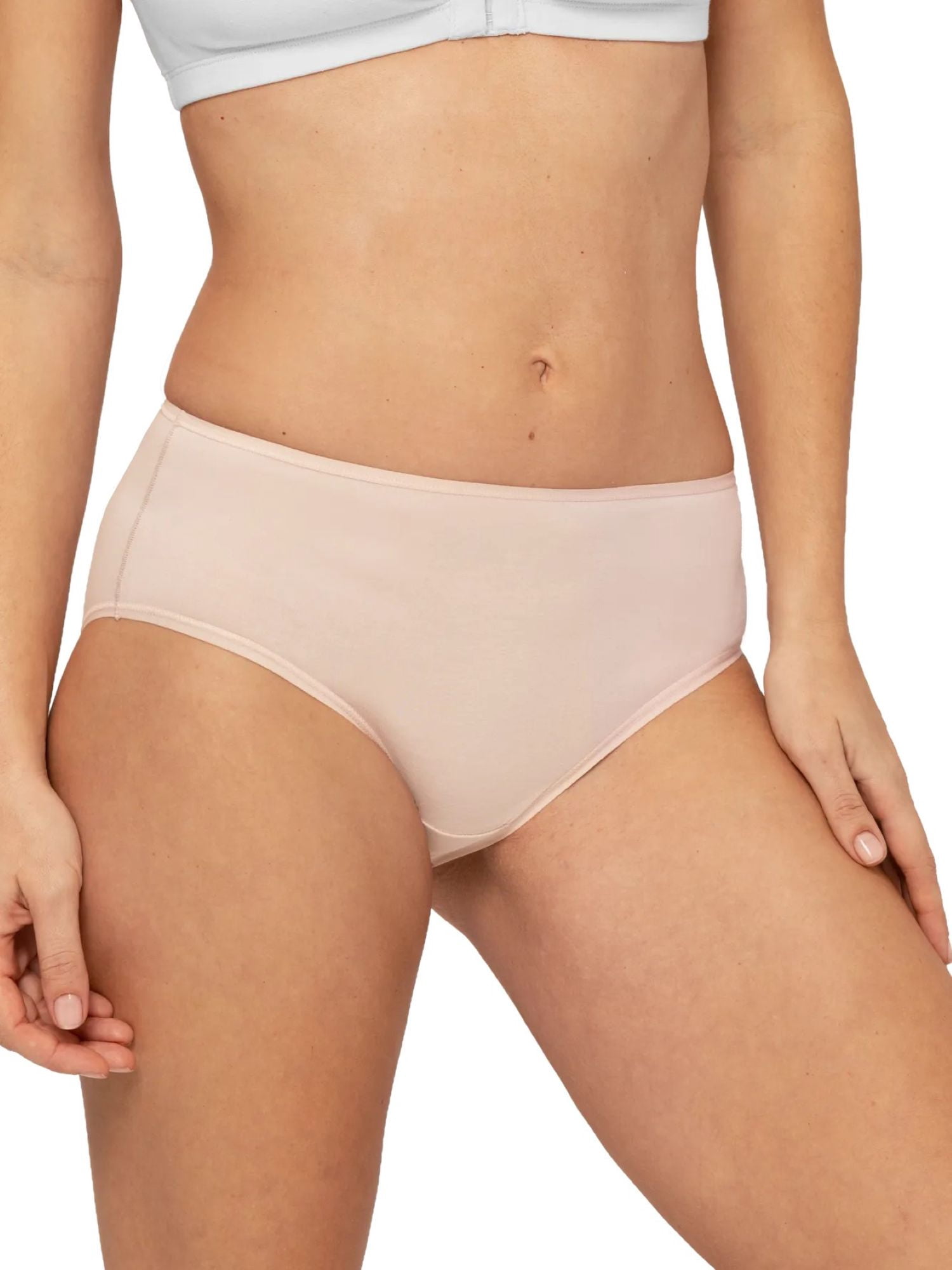 Fruit of the Loom Women's Underwear, Cotton Stretch Panties 6-Pack, Sizes S-3XL