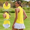 thumbnail image 6 of Pinspark Women's Sports Polo Shirts Sleeveless Summer Golf Tank Lightweight Quick Dry Collared Golf Shirt Sportswear, 6 of 8
