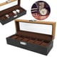 thumbnail image 4 of Organizador Caja De Reloj Caja De Almacenamiento De Exhibición De 6 Ranuras De Madera Maciza Organizador Vintage Clásico Simple, 4 of 7