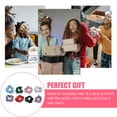 thumbnail image 4 of Miangastore 8 Pcs Élastiques pour Filles, Cordes pour Cheveux, Chouchous Imprimés, Chouchou Queue de Cheval, Élastiques pour Cheveux, 4 of 9