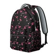 thumbnail image 2 of Lightweight Flamingo Print Backpack - Breathable Mesh School Bookbag, Spacious High School Laptop Bag with Side Water Bottle Pocket, Comfortable Carry, 2 of 6