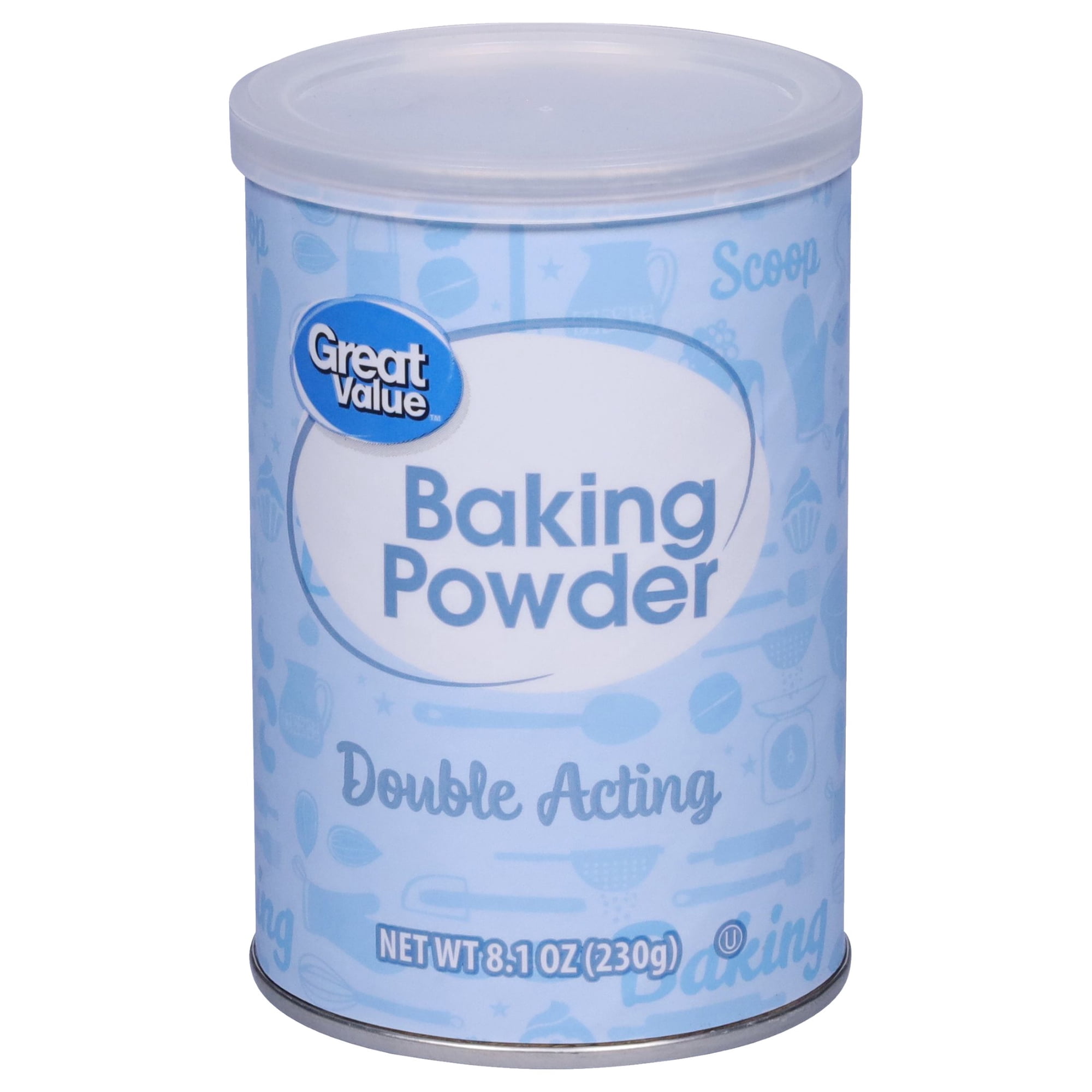 Great Value Double Acting Baking Powder, 8.1 oz