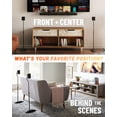 thumbnail image 3 of Par de soportes de altavoz ECHOGEAR universales con altura ajustable, 3 of 9