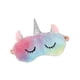 thumbnail image 1 of Máscara para dormir de peluche con forma de unicornio para niños y adultos, color degradado, 1 of 2