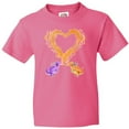 thumbnail image 3 of Inktastic Fire Heart Dragons Youth T-Shirt, 3 of 5