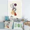 thumbnail image 3 of Designart 'Minimalist Shapes With Ancient Flower I' Modern Framed Art Print, 3 of 4