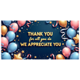 thumbnail image 3 of Balloon Design Thank You Banner Glitter Stars for Appreciation Events Indoor Party Celebration, 3 of 8