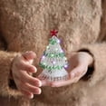 thumbnail image 2 of christmas tree White Mini Crystal Christmas Tree Luminous Christmas Tree Ornament Christmas Series Gift Christmas Decoration Ornament, 2 of 5