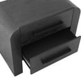 thumbnail image 4 of Christopher Knight Home 2-Drawer Nightstand, Modern Bedside Table with Metal Handles and Storage, Black, 4 of 12