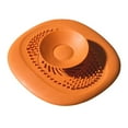 thumbnail image 2 of Sink Drain Filter - 4" Silicone Non-Clogging Hair Catcher for Kitchen and Bathroom, Deodorant Stopper for Shower and Bathtub Drains, 2 of 7