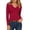 Wine, variant on Josdec Women's Long Sleeve Basic Tee Shirt, V‑Neck Slim‑Fit Soft Stretchy Casual Daily Fall Pullover Top, XS‑XL