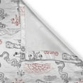 thumbnail image 6 of Ambesonne Chinese Grommet Curtain, Wall of China, 50" x 54", Dark Grey Red, 6 of 6