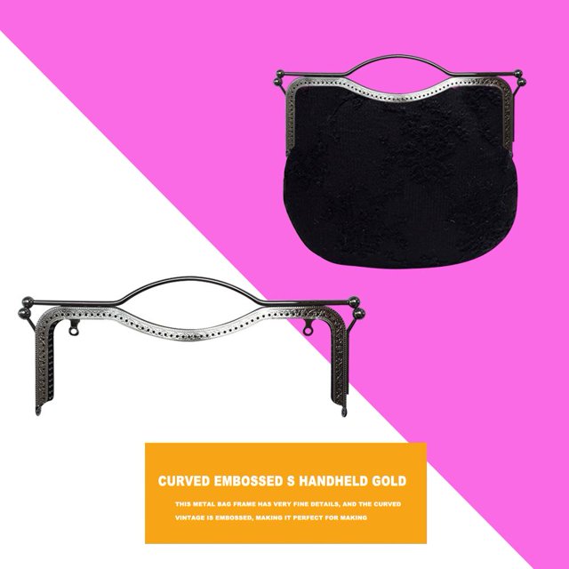 Hebilla de asa de correa de monedero de metal equipaje DIY zapatos hebilla de bolsa (negro) 2 uds Ndcxsfigh Nuevos Originales