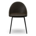 thumbnail image 2 of Pemberly Row Modern Vegan Leather Chairs (Set of 2) in Tobacco, 2 of 4