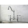 thumbnail image 2 of Kingston Brass KS1171TAL Tudor Bridge Kitchen Faucet, Polished Chrome, 2 of 5