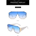 thumbnail image 3 of Gafas de sol HUOGUO Fashion de gran tamaño sin montura, 3 of 5