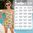 thumbnail image 5 of DISNIMO Girls One Piece Swimsuit with Skirt Butterfly Flower Printed Sleeveless Hawaiian Summer Swim Dress Quick Dry Swimwear for Kids Size 7-8, 5 of 8