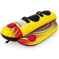 thumbnail image 1 of Costway 2 Person Inflatable Banana Boat with Boating & Water Sports 2 EVA-padded Seats, 1 of 10