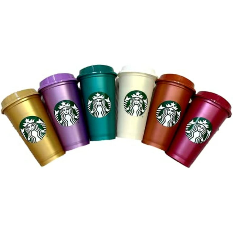 Starbucks Fall 2021 Six (6) Pack Pearlescent 16Oz Reusable Hot Cups 