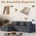 thumbnail image 6 of 108” Modular Sectional Sofa, Cloud Sectional Couch with Deep Seat, Modern Modular L-Shape Sofa Couch with Chaise,Upholstered Couches for Living Room Bedroom, 6 of 10