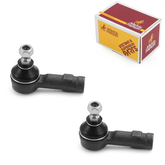 Metrix Premium Chassis Parts - 2 PC Front Outer Tie Rod End Kit Fits 17-22 Mitsubishi Mirage G4, 16-17 i-MiEV, 86-02 Mirage, 14-22 Mirage, 89-91 Eagle Vista, Replacement ES3704