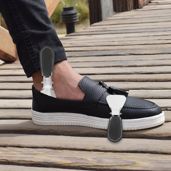 Raindrops 2Pcs Metal Shoe Horns Compact and Foldable for Shoe Care and Travel