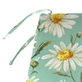thumbnail image 5 of Jordan Manufacturing 48" x 19.5" Daphne Iceberg Aqua Floral Rectangular Outdoor Settee Swing Bench Cushion with Ties, 5 of 10