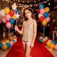thumbnail image 3 of Kureaily Girls Glitter Tank Top For Sparkling Sequin Sleeveless Tee Everyday Wear School Comfortab le ,kids carnival sleeveless tankSize 10-11 Years ,Yellow, 3 of 5