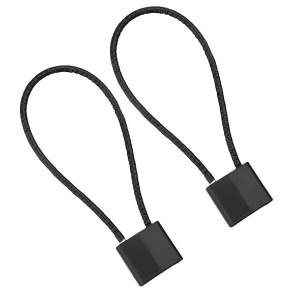LOLIPPYY 2pcs Black Cable Lock Steel Wire Anti-theft Locking for Outdoor Use