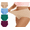 Color E, variant on Plus Size S-4XL High Waisted Briefs for Women Plus Size Ladies Underwear Stretch Full Coverage Panties 4 Pack