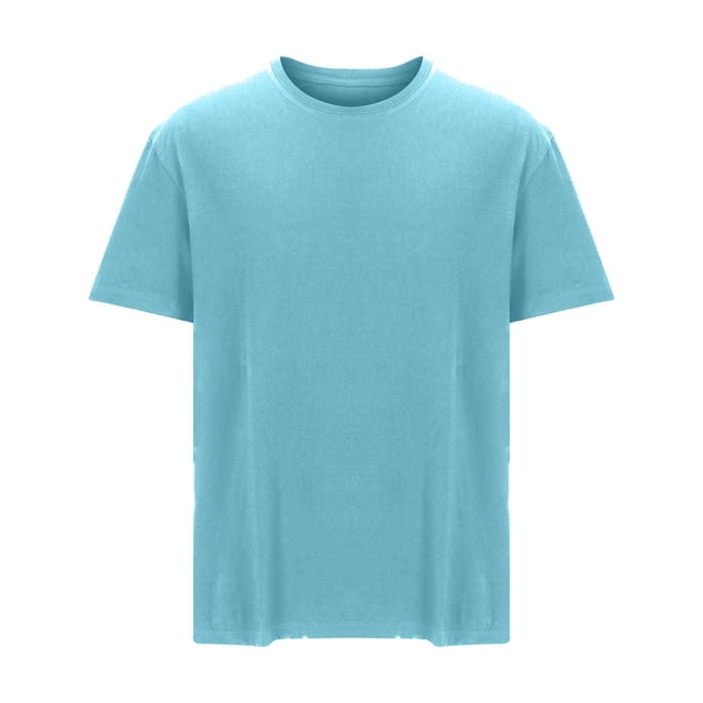 pstuiky camisetas para hombre, Camiseta informal de verano holgada de manga corta con cuello redondo para hombre camisas casuales para hombre xxxxl