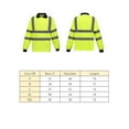 thumbnail image 5 of Class 3 Safety Shirts Long Sleeve Polo Workwear for Men （Orange，XL）, 5 of 5