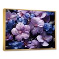thumbnail image 2 of Designart "Violets Painted With Fantastic Brushwork And Amethyst Tones" Violets Floater Framed Wall Art Living Room, 2 of 5