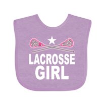Inktastic Lacrosse Girl Girls Baby Bib