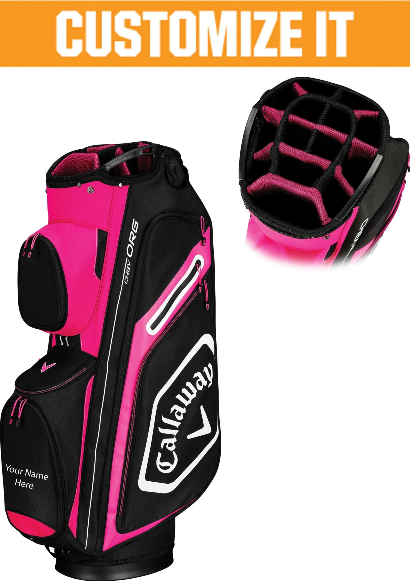 Callaway Women's 2019 Chev Org Personalized Cart Golf Bag
