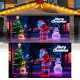 thumbnail image 6 of 16x7ft UV Activated Christmas Garage Door Cover Banner, Glows in Dark 2D Flat Holiday Garage Door Covers with Cartoon Santa and Elf, Xmas Outdoor Indoor Party Decoration - B, 6 of 7