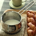 thumbnail image 3 of Stainless Steel Pouring Saucepan for Cooking and Melting Cheese Chocolate Butter with Ergonomic Handle – Cooking Utensils for Kitchen Tasks Durable Stainless Steel Pour Pan, 3 of 4
