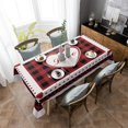 thumbnail image 4 of Rectangle Valentine Tablecloth Waterproof/Stainproof Valentines Day Tablecloths Décor,Red Love Heart Buffalo Plaid Check Table Cloth Wrinkle-Free Washable Fabric Table Cover for Dining/Party/Wedding, 4 of 6