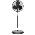Pelonis Black 16" 3-Speed Oscillating, Adjustable Standing Tall Upright ...