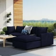 thumbnail image 3 of Commix 4-Piece Sunbrella Outdoor Patio Sectional Sofa-EEI-5581, 3 of 3
