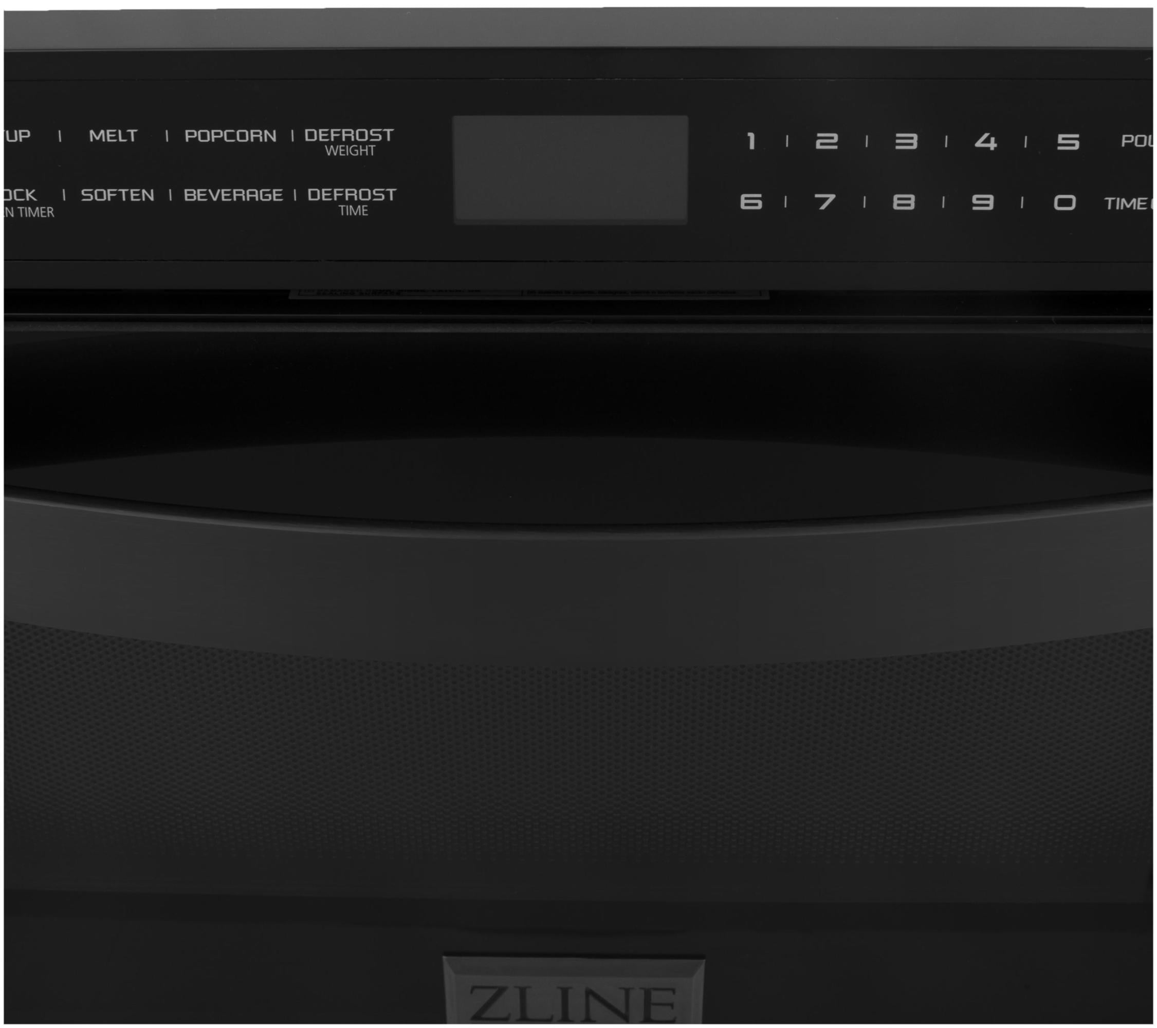ZLINE 24" 1.2 cu. ft. Microwave Drawer in Black Stainless Steel