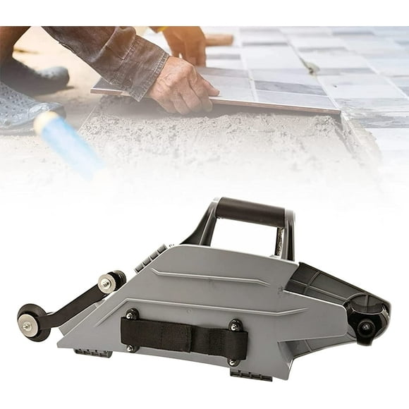Quick-Change Corner Wheel, Adjustable Straps, Gray Plastic Drywall Taping Tool for Joint Repair