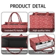 thumbnail image 2 of Large Capacity Tote Bag,Red Christmas Deer and Snowflake Pattern Handbag Fashion Luxury Tote Bag,15.7"x13"x 5.1" Inches,Laptop Compatible, 2 of 3